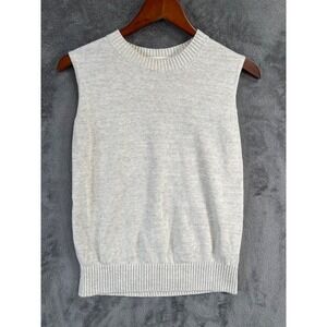 Buck Mason Sweater Vest Mens Small Heathered Gray Cotton Lightweight Huckberry